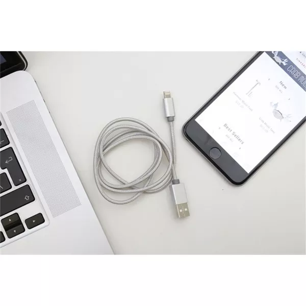 Kikkerland US142-SI-EU 1m-es ezüst Micro USB és iPhone kábel