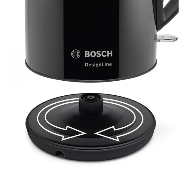 Bosch TWK3P423 DesignLine fekete vízforraló