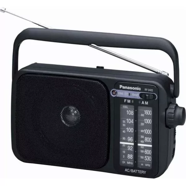 Panasonic RF-2400DEG-K hordozható rádió fekete style=