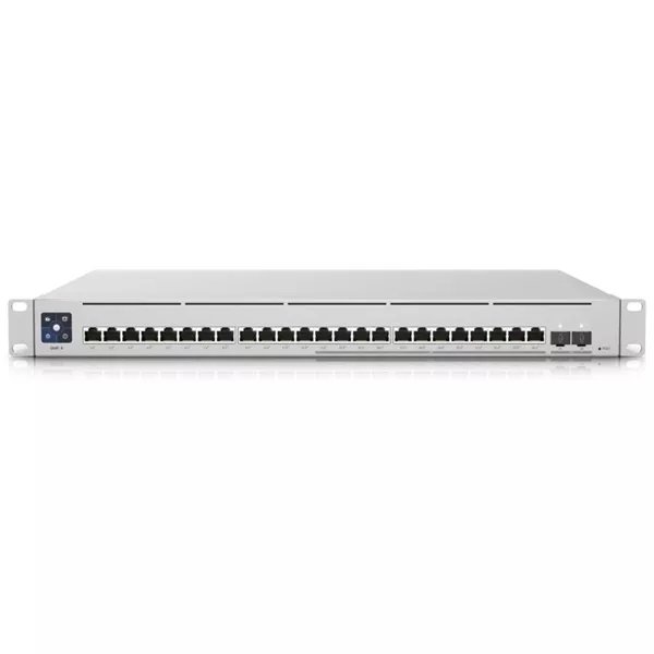 Ubiquiti UniFi USW-Enterprise-24-PoE 12x 2.5GbE Multi-Gigabit PoE LAN 12xGbE PoE LAN 2xSFP+ port L3 menedzselhető switch