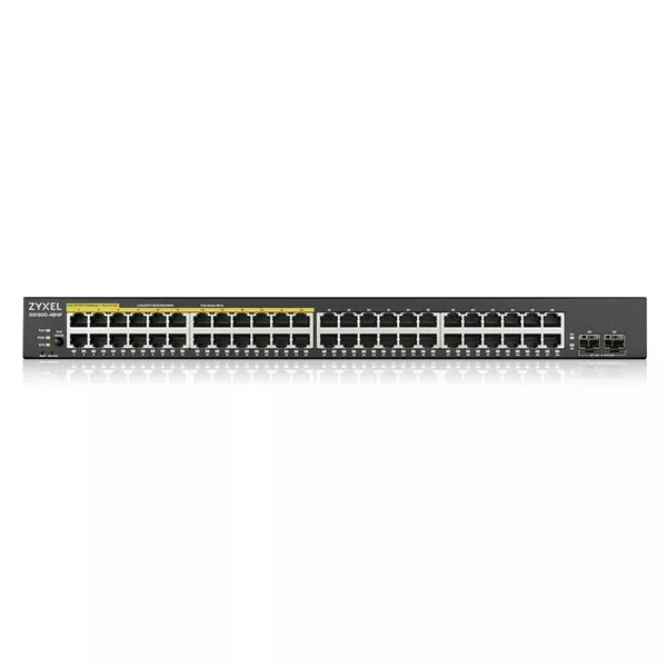 ZyXEL GS1900-48HPv2 48port GbE LAN PoE (170W) smart menedzselhető PoE switch