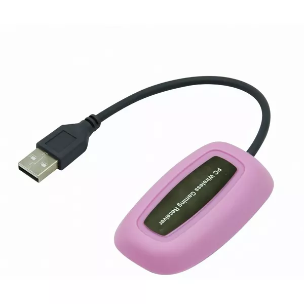 PRC PRCX360PCWLSSP vezeték nélküli Xbox 360/PC USB adapterrel rózsaszín kontroller