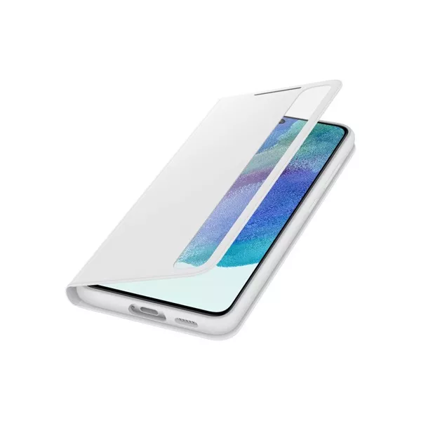 Samsung OSAM-EF-ZG990CWEG Galaxy S21 FE clear view cover fehér védőtok