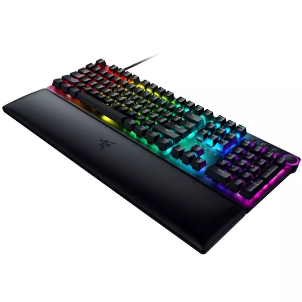 Razer Huntsman V2 (Red Switch) US RGB fekete gamer billentyűzet