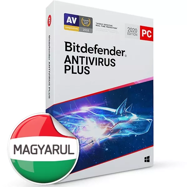 Bitdefender Antivirus Plus HUN  3 Eszköz 1 év dobozos vírusirtó szoftver