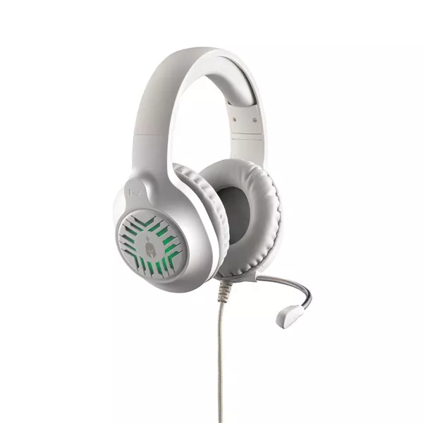 Spartan Gear - Medusa Wired fehér-szürke headset style=