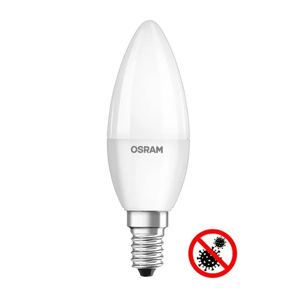 Osram B40/5,5W/470lm/4000K/E14 antibakteriális LED gyertya izzó