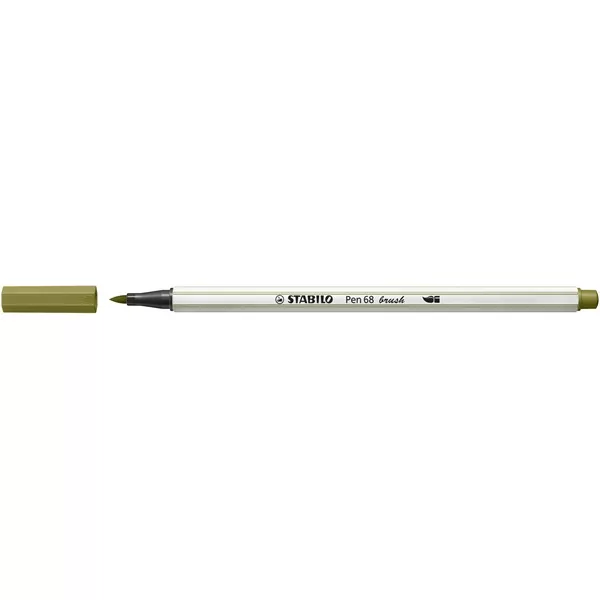Stabilo Pen 68 brush sárzöld ecsetfilc