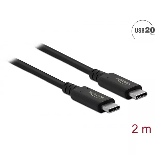 Delock 86980 2m USB4 20Gbps kábel