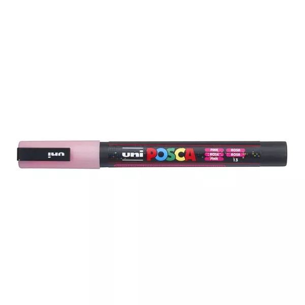 Uni POSCA PC-3ML csillámló rózsaszín marker