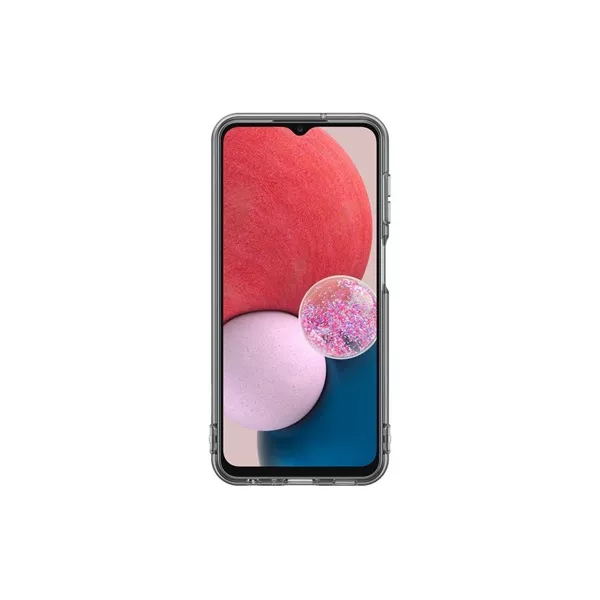 Samsung EF-QA135TBEGWW Galaxy A13 soft clear cover fekete hátlap