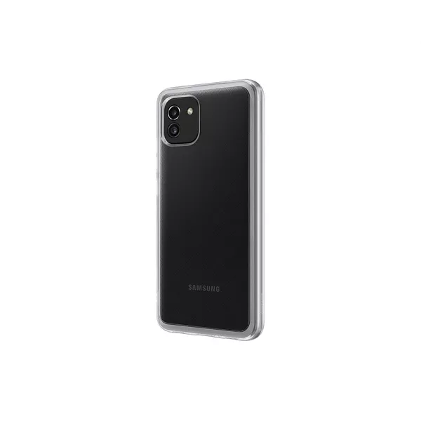 Samsung EF-QA036TTEGEU Galaxy A03 soft clear átlátszó hátlap