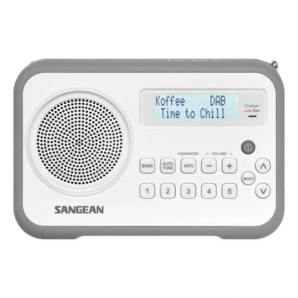 Sangean DPR-67 W/G DAB+/FM-RDS fehér-szürke digitális rádióvevő style=
