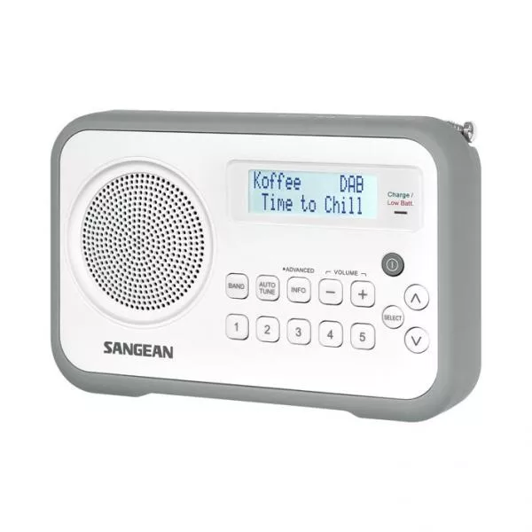 Sangean DPR-67 W/G DAB+/FM-RDS fehér-szürke digitális rádióvevő