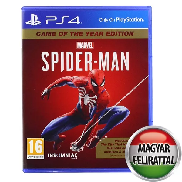 Marvel`s Spider-Man Game of the Year Edition (magyar felirat) PS4 játékszoftver