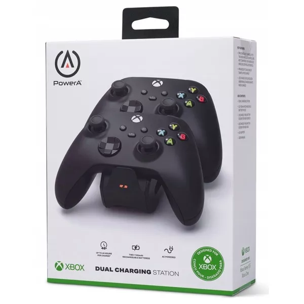PowerA 1519564-01 Xbox Series X|S/Xbox One Dual Charger fekete dokkoló töltőállomás