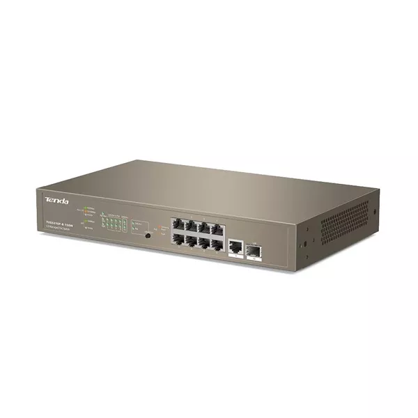 Tenda TEG5310P-8-150W 8port GbE LAN PoE (130W) menedzselhető switch