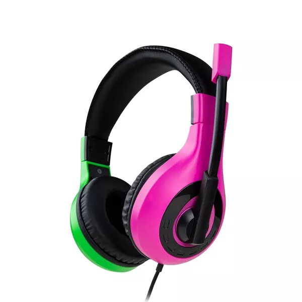 Nacon 2807378 Nintendo Switch Splatoon Zöld/Rózsaszín headset
