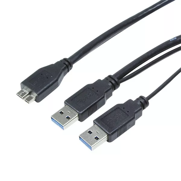 LogiLink CU0072 USB 3.0 Y tápkábel