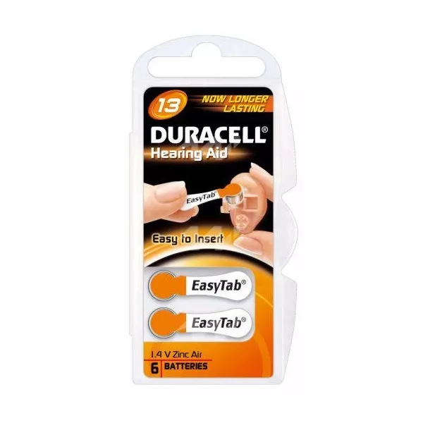 Duracell DA13 6db elem (hallókészülék)