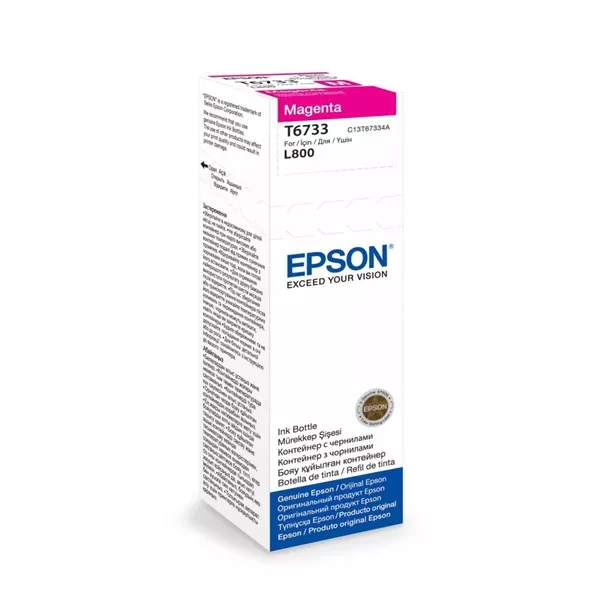 Epson C13T67334A T6733 70ml EcoTank kompatibilis magenta tintapalack
