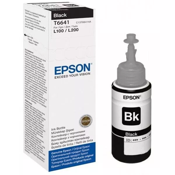 Epson C13T66414A T6641 70ml EcoTank kompatibilis fekete tintapalack