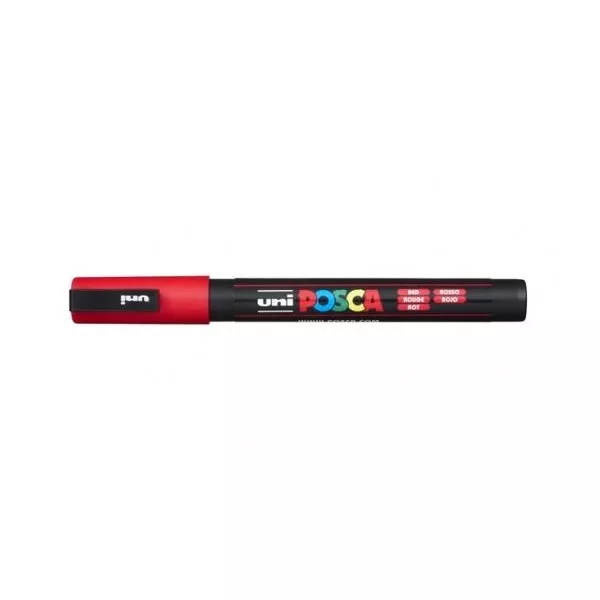 Uni POSCA PC-3M piros marker