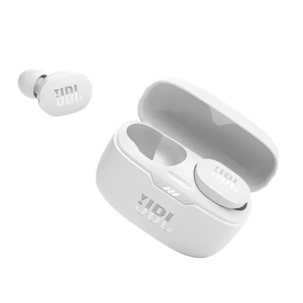 JBL Tune T130 True Wireless Bluetooth aktív zajszűrős fehér fülhallgató style=