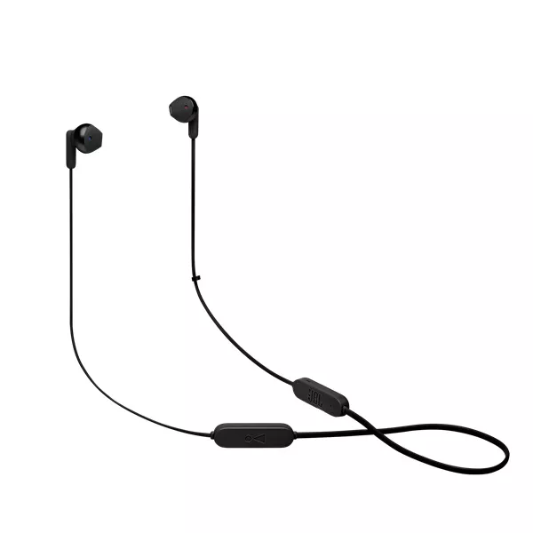 JBL T215BTBLK Bluetooth nyakpántos fekete fülhallgató style=