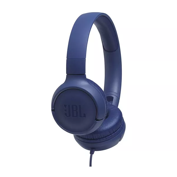 JBL T500BLU mikrofonos kék fejhallgató style=