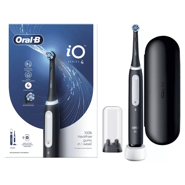 Oral-B iO Series 4 matt fekete elektromos fogkefe