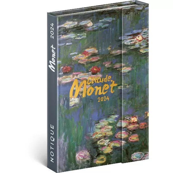 Realsystem 2025 5412 Claude Monet B6 mágneses zsebnaptár