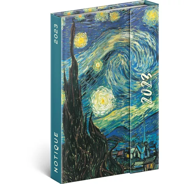 Realsystem 2025 5412 Vincent van Gogh B6 mágneses zsebnaptár