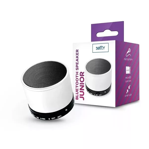 Setty TF-0158 Junior fehér Bluetooth mini hangszóró