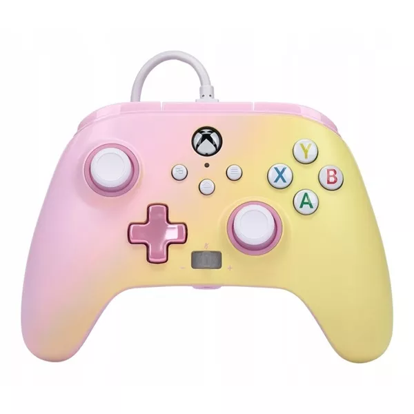PowerA EnWired Xbox Series X|S/Xbox One/PC vezetékes pink-limonádé kontroller style=