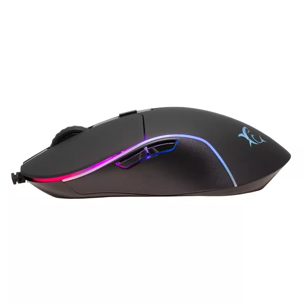 White Shark WARLOCK GM-5010 7D 6400 dpi RGB fekete gamer egér