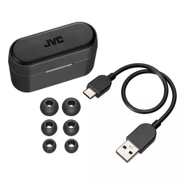 JVC HA-A9TB True Wireless Bluetooth fekete fülhallgató