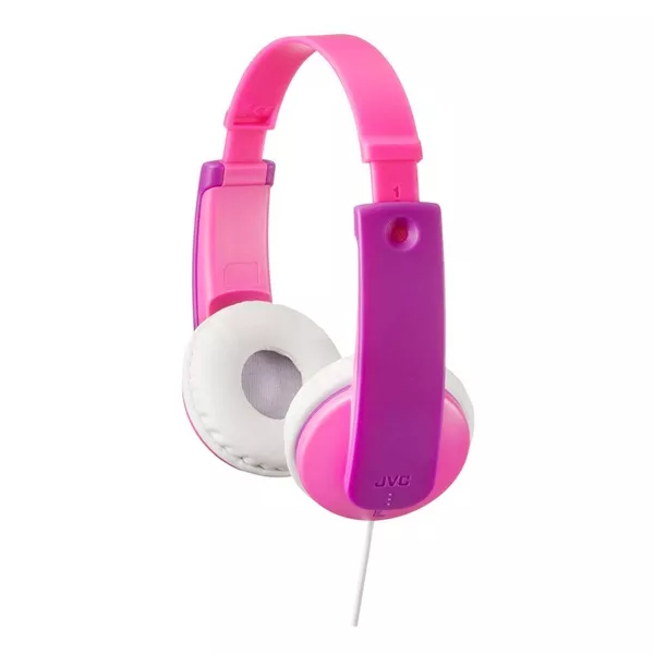 JVC HA-KD7-P vezetékes rózsaszín gyermek fejhallgató style=