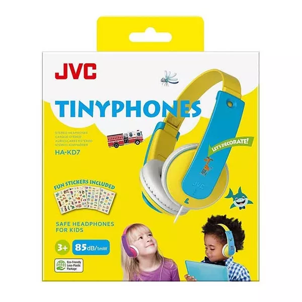 JVC HA-KD7-Y vezetékes sárga gyermek fejhallgató