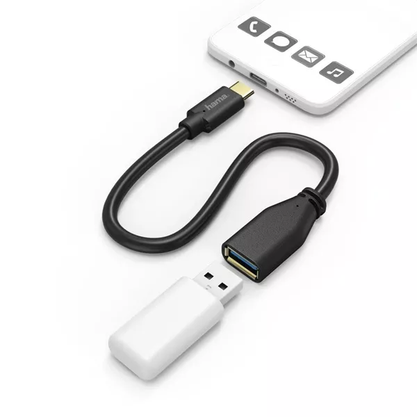 Hama 201605 FIC E3 USB Type-C OTG 0,15 m adapter