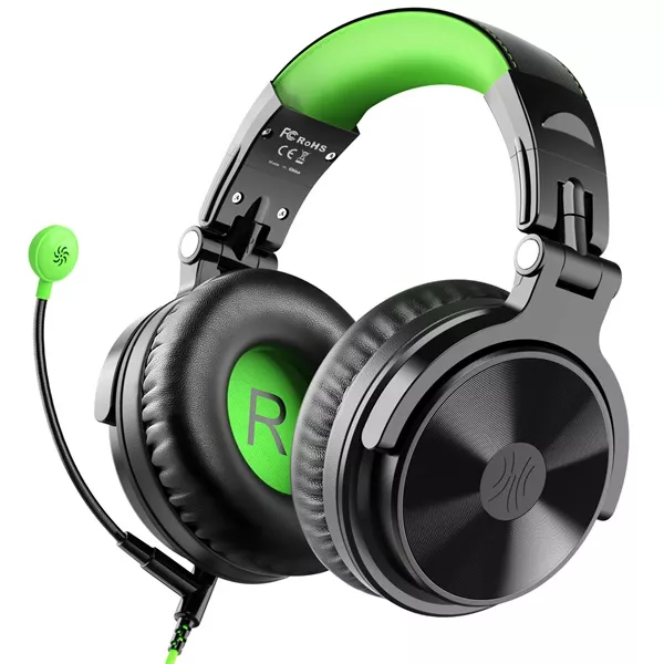 OneOdio Pro-G fekete-zöld gamer headset style=