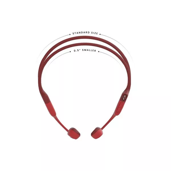 Shokz OpenRun csontvezetéses Bluetooth piros Open-Ear sport fejhallgató