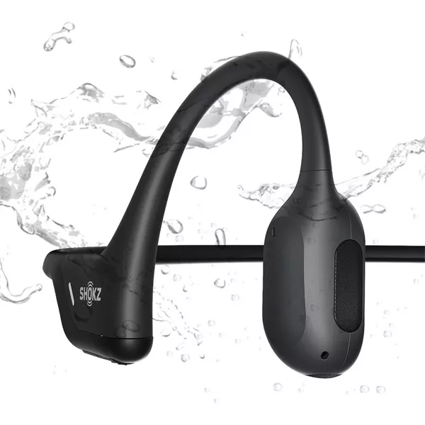 Shokz OpenRun Pro Premium csontvezetéses Bluetooth fekete Open-Ear sport fejhallgató
