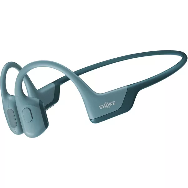 Shokz OpenRun Pro Premium csontvezetéses Bluetooth kék Open-Ear sport fejhallgató style=