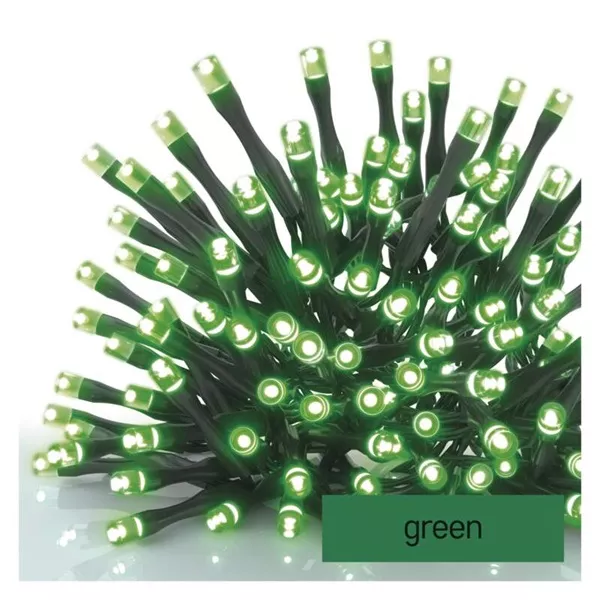 Emos D1AG01 10m 100LED IP44 zöld CNT - fényfüzér