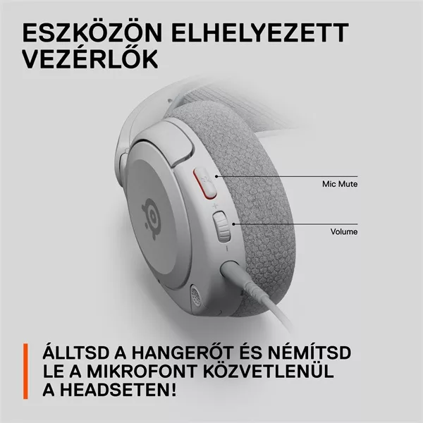 Steelseries Arctis Nova 1P fehér gamer headset