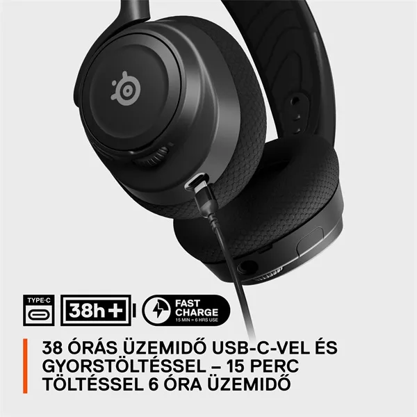 Steelseries Arctis Nova 7 vezeték nélküli fekete gamer headset