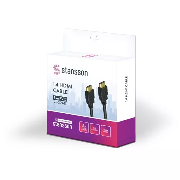 Stansson 3m 1.4 HDMI kábel
