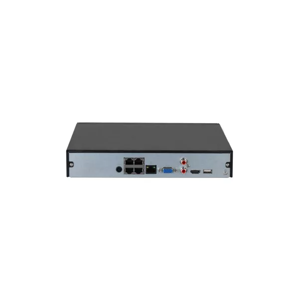 Dahua NVR2104HS-P-S3 4 csatorna/H265+/80Mbps rögzítés/1x SATA/4x PoE hálózati rögzítő (NVR)
