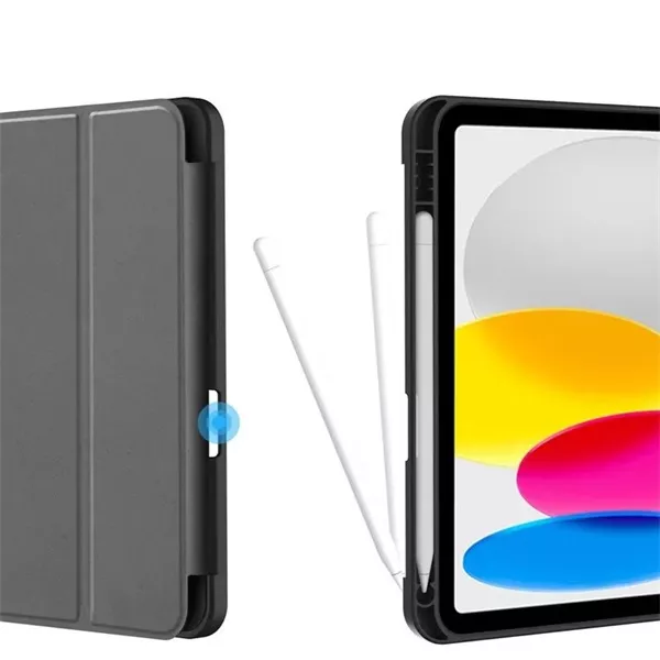 Haffner FN0458 Apple iPad 10,9 (2022) fekete tablet tok pencil tartóval